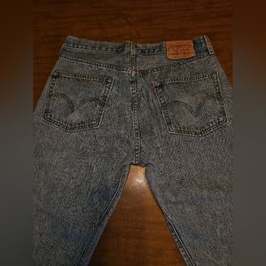 Vintage 90s Levis 501 Buttonfly Jeans Mens 34x32 Red Tab Blue Denim